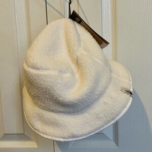 The North Face Kids White Fleece Hat